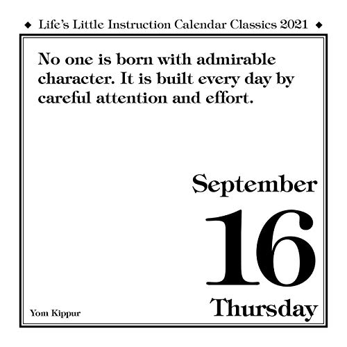Life's Little Instruction 2021 DaytoDay Calendar Pricepulse