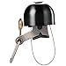 Rockbros Bike Bicycle Cycling Handlebar Bell Safety Metal Ring Loud Sound Handlebar Bells Ultra-loud MTB Road Bikes Horns (Black) CS193