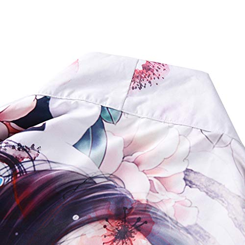 image for Chouron Women Cover Up for Swimsuit Peony Portrait Sauna Suit Water Pa