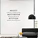 Ability Motivation Attitude Wall Decal Inspirational Quotes Sayings Decals Removable Vinyl Sticker Kids Room Living Room Bedroom Classroom Office Home Decor