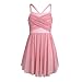 Alvivi Girls Glitter Camisole Gymnastics Leotard Dance Dress Kids Overlay Lyrical Ballet Latin Ballroom Dancing Costumes