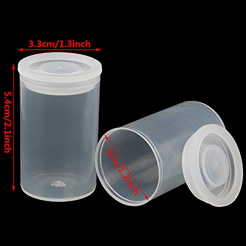 LOCOLO 40 Pieces Film Canisters with Caps, 35mm Empty Film Canisters