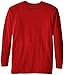 Carhartt Men's Big Loose Fit Heavyweight Long Logo Sleeve Graphic T-Shirt, Red, Large Tall