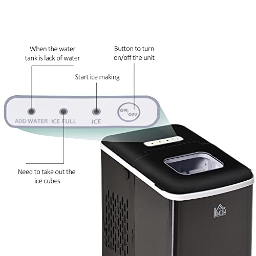 Portable Countertop Ice Maker Machine, 9 Cubes in 8 Minutes, Ice