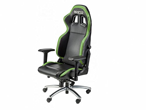Sparco Gaming 00975NRVD Sedia da Gaming, Nero/Verde Sparco Gaming 00975NRVD Sedia da Gaming, Nero/Verde