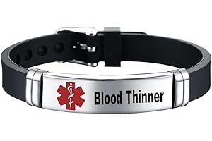 RENYILIN Stainless steel Medical ID bracelet Eco-friendly silicone bracelet adjustable medical alert ID emergency first aid jewelry