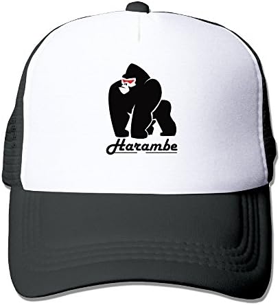 Fashion Funny Cool Harambe Snapback Baseball Trucker Cap&amp;Hat Black
