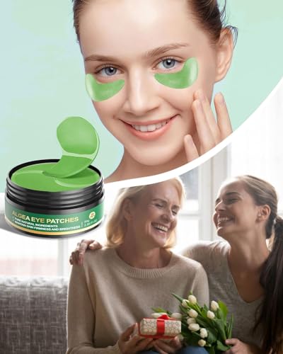 GLAMOUR RAPTURE 120 PCS CHLORELLA EYE PATCHES,COLLAGEN UNDER EYE MASK FOR PUFFY EYES & DARK CIRCLES, COMBAT FINE LINES AND WRINKLES,NON-IRRITATING UNDER EYE PATCHES