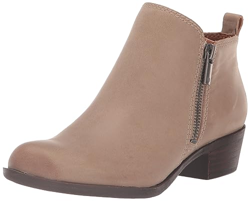 Lucky Brand Women’s Basel Bootie Ankle Boot, Silver Cloud, 12