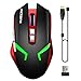 VicTsing Wireless Wired Rechargeable Gaming Mouse with High-end optical engine, 4 Adjustable DPI (Up to 2400) , 7 Buttons, 4 Colors Backlit, Ergonomic Design for PC/Mac/Laptop
