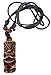 Tiki Man Pendant - Tiki God Amulet - Totem Necklace - Good Luck Charm Jewelry - Adjustable Cord