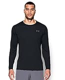 Under Armour Men's Threadborne Siro Long Sleeve T-Shirt, Black (001)/Graphite, Large