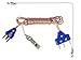 Set of 2 Body Cords for Fencing Sport - 2-pin Body Cords for Sabre and Foil Fencing - Includes Head-Wire