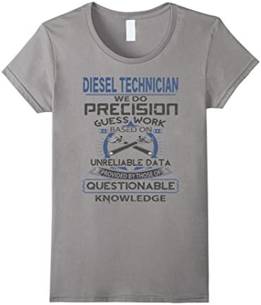 Womens Diesel Technician T-Shirt Medium Slate