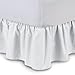 ShopBedding Ruffled Bed Skirt (Queen, White) 14 Inch Drop Dust Ruffle with Platform, Poly/Cotton Fabric, Available in All Bed Sizes and 16 Colors - Blissford