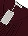 Tee Shirts, Messic Womens V Neck Solid Color Summer Clothes Double-Layer Front Wine,XX-Large