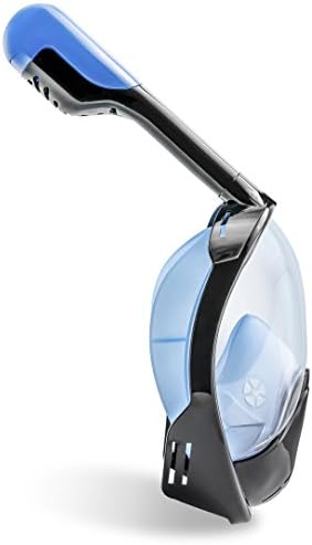Full Face Snorkel Mask for Adults - Panoramic 180° View Diving Mask with Detachable GoPro Mount, Anti-Fog Anti-Leak Design, Dry Top Tube Prevents Gag Reflex, Safe Case, Perfect for Men, Women, Youth