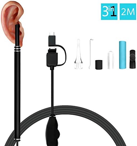 Lovescenario Wireless WiFi Ear Cleaner Earpick Endoscope 5.5mm Lens Otoscope Earwax Cleaning Spoon Remover for Smartphone PC