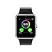 Smart Watch Call Sync and Handfree for Android 4.2 or above and iPhone 5s/6/6s/7/7s (Silver) by Heshi Inc