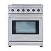 Thor Kitchen LRG3001U Freestanding Style Gas Range with 4.55 Cubic Feet Oven, 5 Burners, Convection Fan, 30- Inch