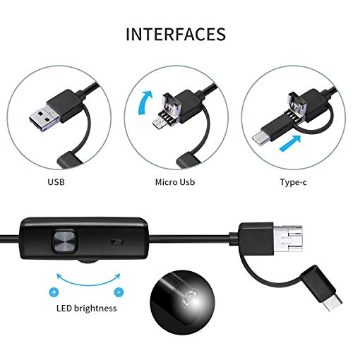 4 USB+Endoscope+Inspection+Borescopes+Waterproof