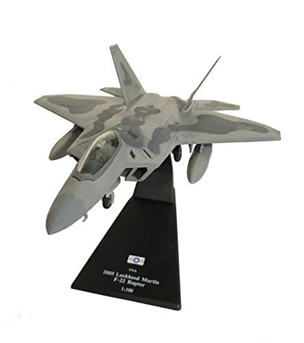 Lockheed Martin F-22 Raptor diecast 1:100 model (Amercom SL-40)