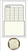 Self Adhesive Book Pockets - Book Processing - Date Grid - 5-1/4