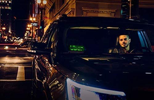 Ride Share LED USB Sign Decor - Car Lighted Window Decor Lighter Flashing Hook with Suction Cups & DC12V Car Charger Inverter, Dual Color - Thumbnail 4