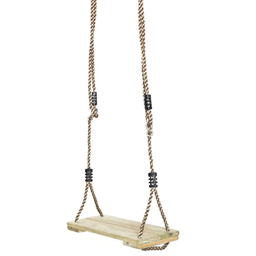 Playberg qi003370 outdoor wooden tree swing with hangin…