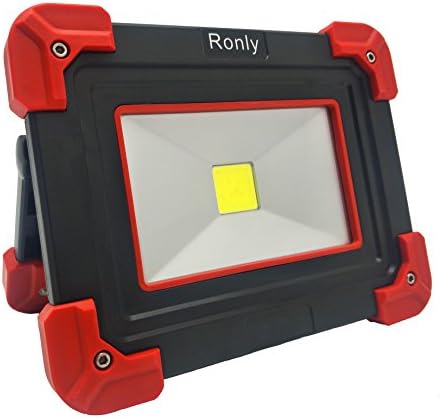 Ronly 5W COB LED USB Rechargeable Floodlight, 3-in-1 Light Modes, Equal to 25W Halogen Work Light Cool White IP44 phone charging Portable Lights for Camping, Fishing Boat, Maintainer, Exploration