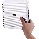 KINGDEL Mini Desktop Computer, Fanless Mini PC With I5 CPU, 4GB RAM, 64GB SSD, 2xLAN, 2xHD Ports, 6xCOM RS232, All Metal Body