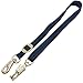 Intrepid International Durable and Secure Nylon Cross Ties, Adjustable 40-75 inches, Cross Ties for Horses, Horse Tie Down with Panic and Breakaway Snap, Attaches to Halter, Navy