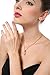 Fappac 18k Rose Gold Plated White Crystals Flower Pendant Necklace Enriched with Swarovski Crystals