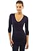 PattyBoutik Women's V Neck Ribbed Tunic Knit Top