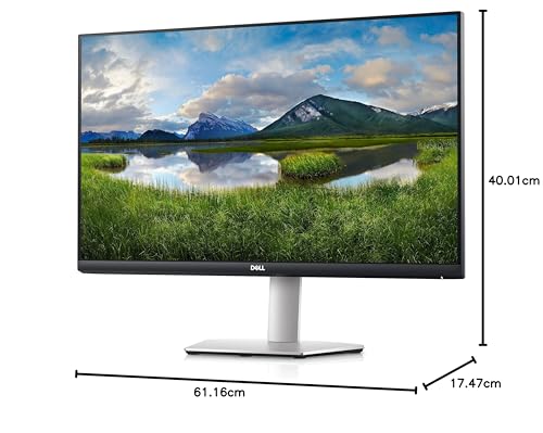 Dell S2721Qsa 27 Inch 4K Uhd (3840X2160) Monitor, 60Hz, Ips, 4Ms, Amd Radeon Freesync, 99% Srgb, Built-In Speakers, Displayport, 2X Hdmi, 3 Year Warranty, Silver - View 10