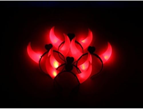 BENHAI Flashing Ox Gift Light Headband Neon Glow Party Holiday Decoration Toys Horn LED