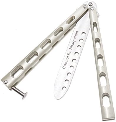 Inxens Practice Butterfly Knife Trainer with Unsharpened Blade