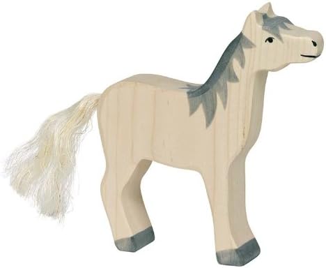 HolztigerHorse Head Raised (Grey Mane)