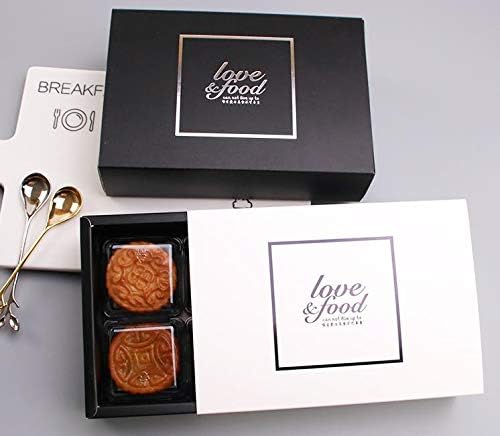Box Wedding - 18 12 4 8cm Black And White Cake Box Moon Packing Wedding Party Gift Boxes 100pcs Lot - Dress Favor Gift Decorative Ring Invitations Cards