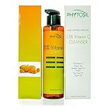 15% Vitamin C Facial Cleanser – Non-Drying, Alcohol & Sulfate-Free. Remove Oil & Dirt, Unclog Pores. Contains Green Tea, Rosehip Seed Oil, MSM, Tea Tree Oil & Argan Oil – Phytosil 4 OZ