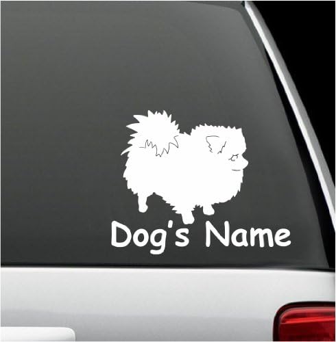 5" X 6" Custom pomeranian Dog Name Puppy - Decal Sticker