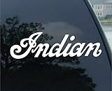 INDIAN Motorcycle SIGN, WHITE Vinyl Sticker/Decal ON SALE TODAY!!!
