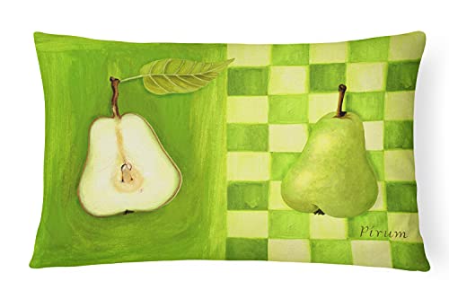 Caroline's Treasures WHW0121PW1216 Pear by Ute Nuhn Canvas Fabric Decorative Pi…