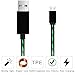 Android Charger,AoliPlus Powerline Micro USB-Durable Charging Cables Visible Flowing EL Light LED Cords Sync Data for Samsung, Nexus, LG, Android Smartphones and More,3.0-Feet/0.9 Meter(Green)