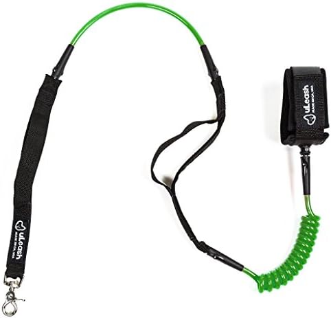 Hands Free Retractable Dog Leash - uLeash - Dog Leash for Large, Medium Dogs - Chew Proof, Made of Surfboard Leash Parts! - Green