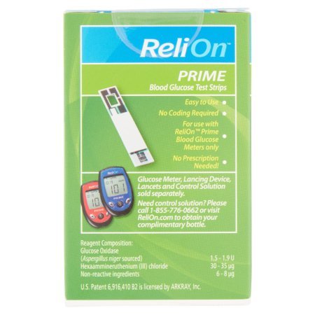 PACK OF 8 - ReliOn Prime Blood Glucose Test Strips, 25 count