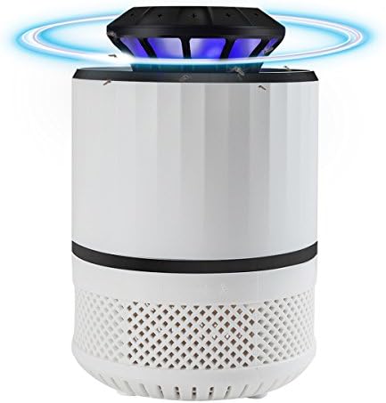 Mery Electric Insect Trap Indoor Bug Fly and Mosquito Trap Killer – UV Light, Fan Suction Traps Even the Tiniest Flying Insects – No Zapper – Child-Safe, Non-Toxic Odor-Free White