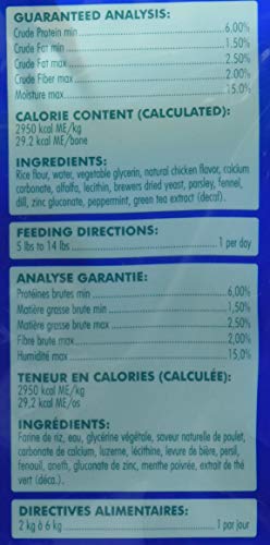 BONE-A-MINTS ALL NATURAL, WHEAT-FREE BREATH FRESHENING BONE, 5.60-OUNCE, MINI, 16-PACK