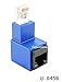 CablesOnline Cat5e/Cat6 RJ45 Ethernet Male/Female Right Angle Adapter. RJ45/ 8P8C Female to RJ45/ 8P8C Male, U-R45B