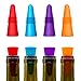 CNYMANY 8 pcs of Wine Stoppers, Reusable Silicone Beverage Bottle Sealer Replacement with Grip Top for Cork to Keep the Wine Fresh - Red, Purple, Orange, Blue